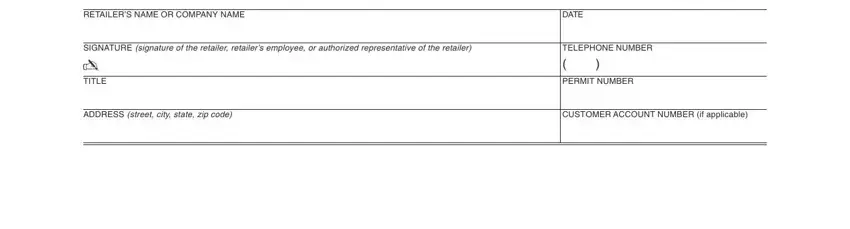 Important This diesel fuel, SIGNATURE signature of the, and RETAILERS NAME OR COMPANY NAME of taxable