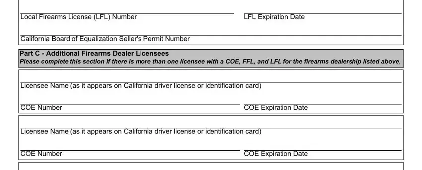 The way to prepare dealer licensee coe form part 2
