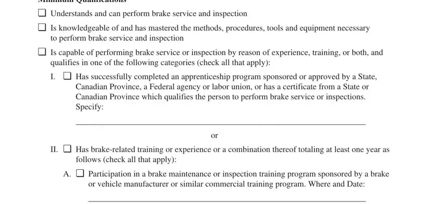 brake certification writing process outlined (part 1)