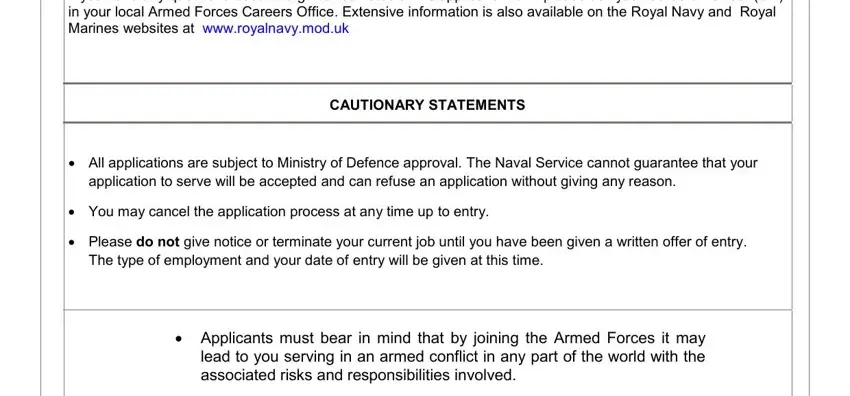 Part number 1 for filling in british army recruitment 2021
