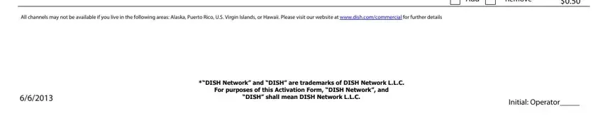 Part # 3 in submitting dish network bulk activation form