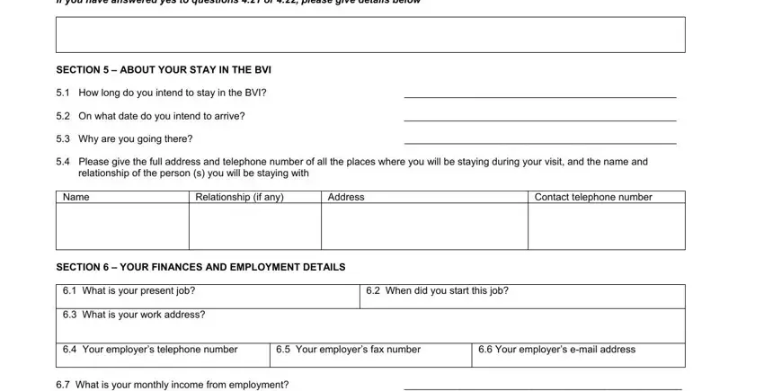 The best way to complete british virgin islands visa application form step 5