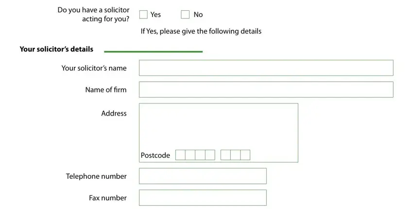 Yes, Address, and If Yes please give the following in blank editable c1a