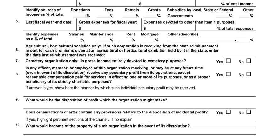 Salaries, Donations, and Subsidies by local State or Federal in caao m3 rev 2015 tax exempt application