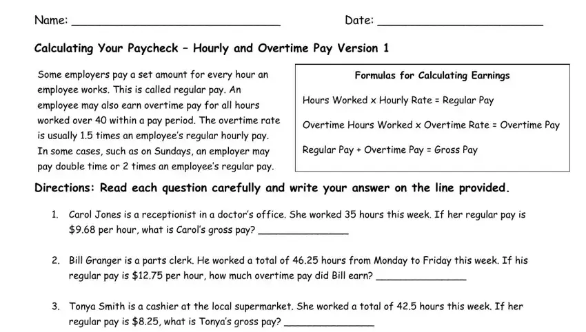 calculating wages worksheet completion process explained (part 1)