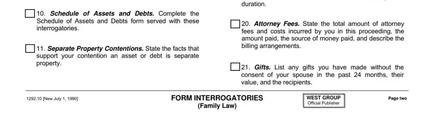 Simple tips to fill out California Form 1292 10 stage 5