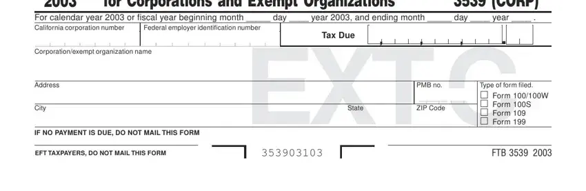 Tips on how to fill out form 3539 ca part 1