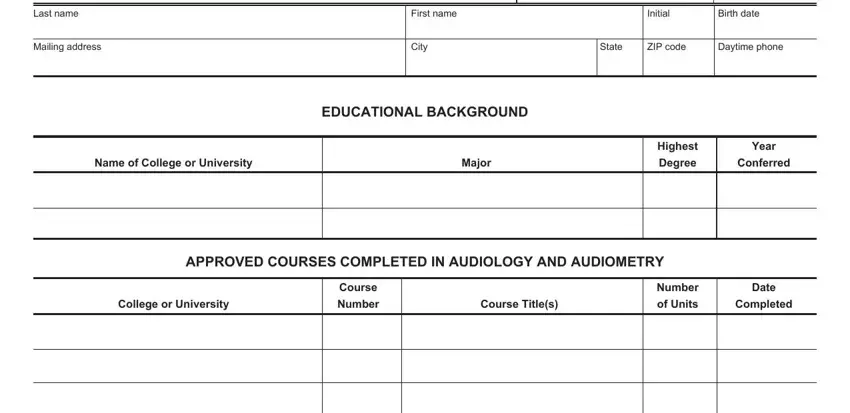 look up school audiometrist certificate conclusion process detailed (portion 1)
