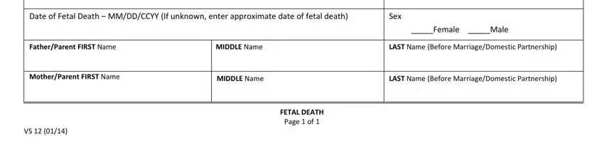 Filling out part 2 of california death certificate blank form
