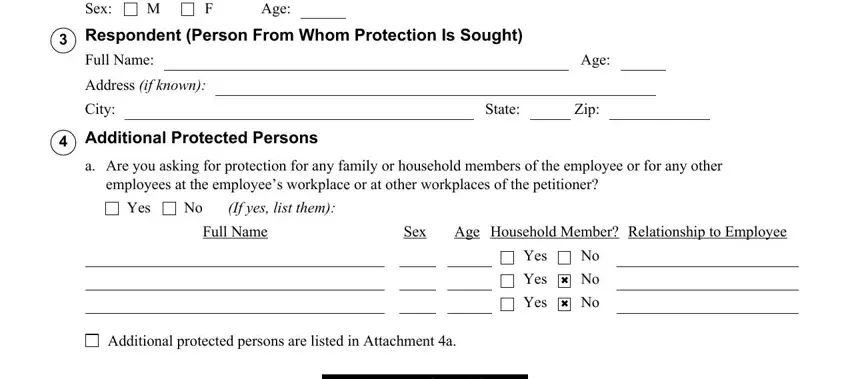 Part no. 2 of submitting california violence form