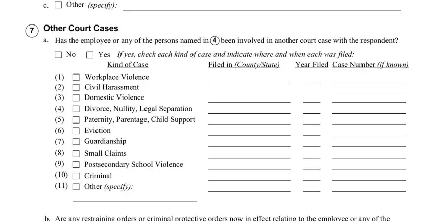 The best ways to complete california violence form portion 4