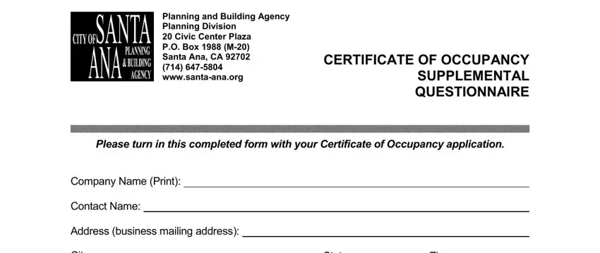 Find out how to fill out certificate questionnaire step 1