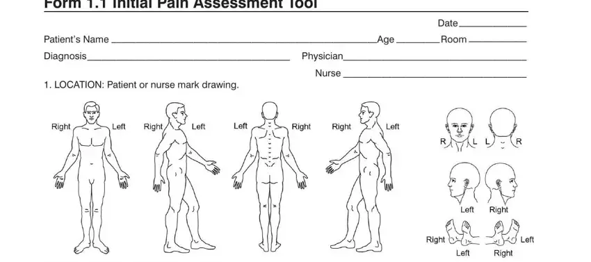 Completing part 1 in universal pain assessment tool pdf