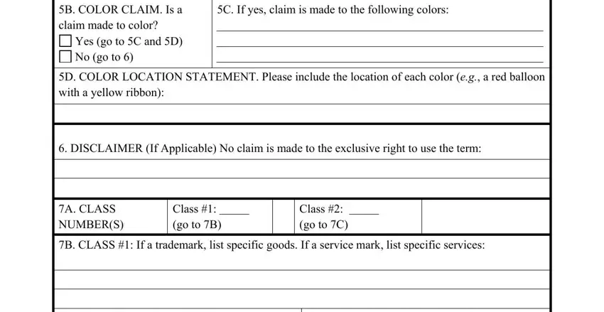 Yes go to C and D No go to, B COLOR CLAIM Is a claim made to, and C If yes claim is made to the in Form 901 Texas