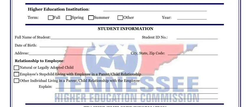 A way to fill out tn public education discount step 1