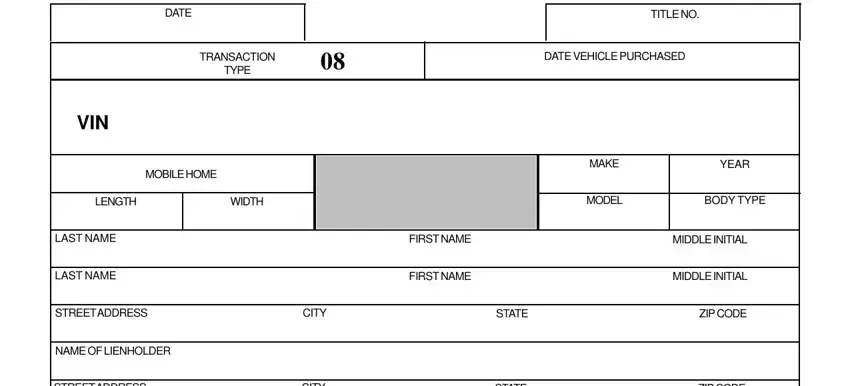 Guidelines on how to fill out state of tn lien release portion 1