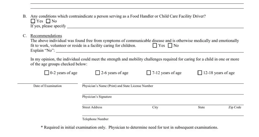 medical report on an adult in a child care facility conclusion process clarified (part 2)