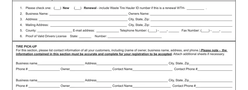 Step # 1 of filling out Form Dhec 2711
