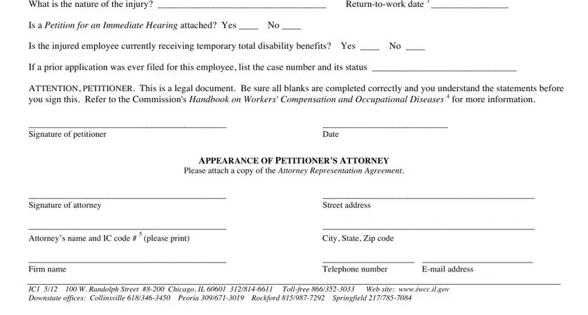 Filling out segment 2 in Form Ic1