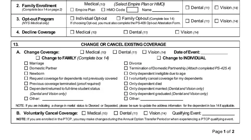 The right way to fill in 404 form stage 2