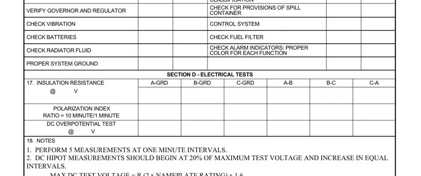 The way to fill out diesel generator maintenance checklist xls portion 2