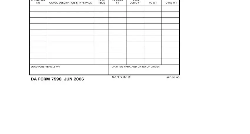 Da Form 7598 ≡ Fill Out Printable PDF Forms Online