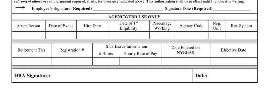 Tips to fill out HBA part 5