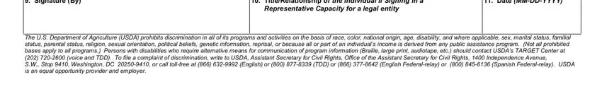 Filling in part 3 in form department 933 form