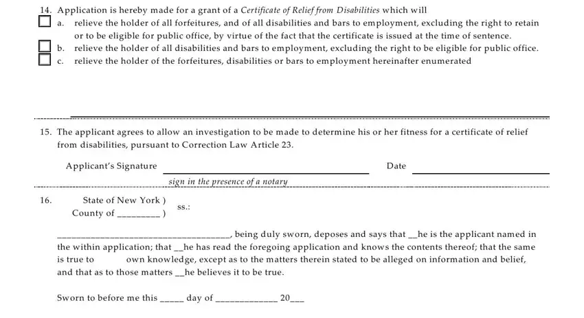 Stage number 2 for submitting from disabilities application printable