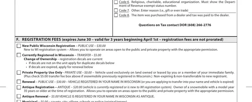 A way to fill out Form 9400 210 part 4