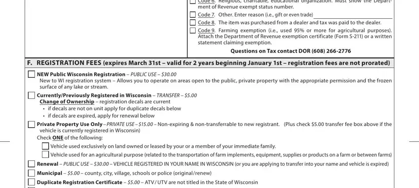 Writing segment 4 of Form 9400 376