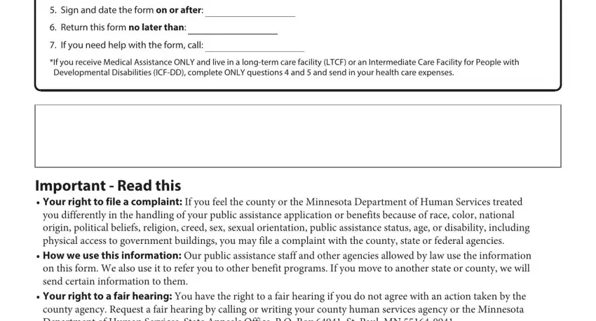 Filling in part 2 in household report form mn dhs