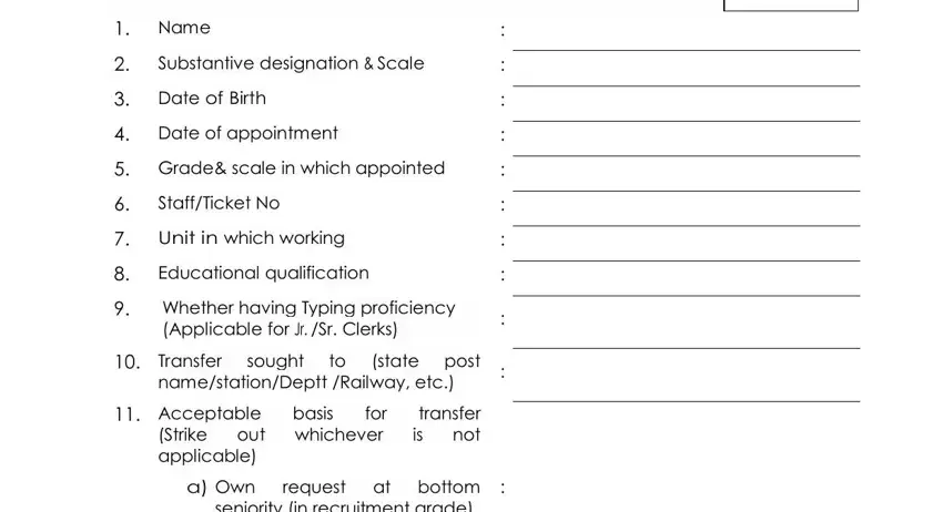 railway on request transfer form pdf writing process detailed (step 1)