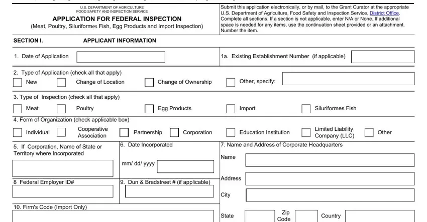 A way to complete usda fsis form sample part 3
