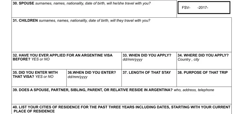 Guidelines on how to prepare fsv visa application form download step 3