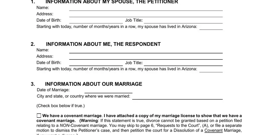 arizona response petition writing process explained (portion 2)