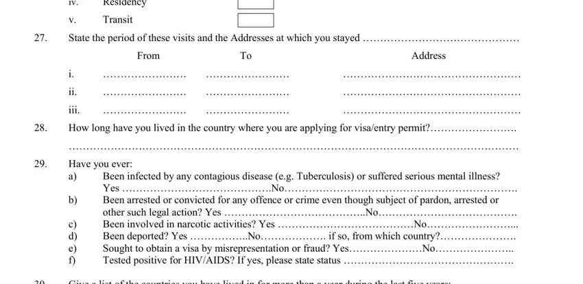 Part number 4 of completing application form nigeria visa