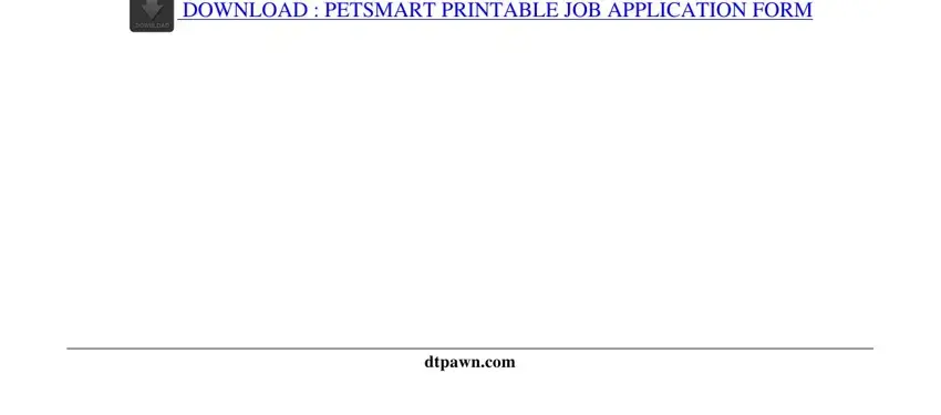 Stage number 1 in completing petsmart application form