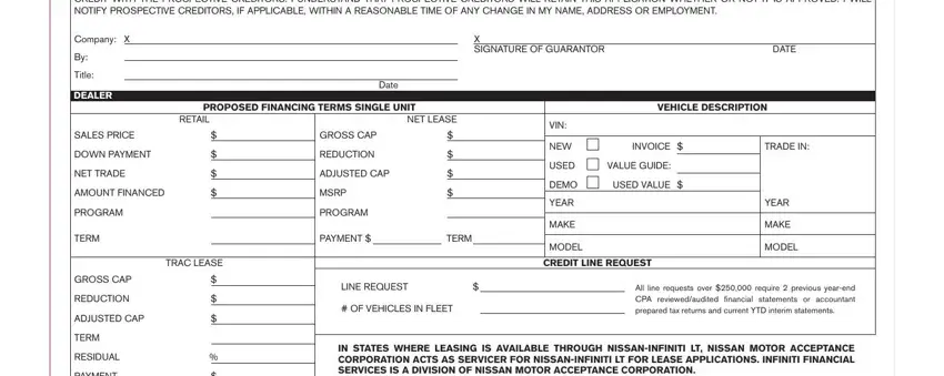 EVERYTHING THAT I HAVE STATED IN, TERM, and ADJUSTED CAP in nissan credit application form
