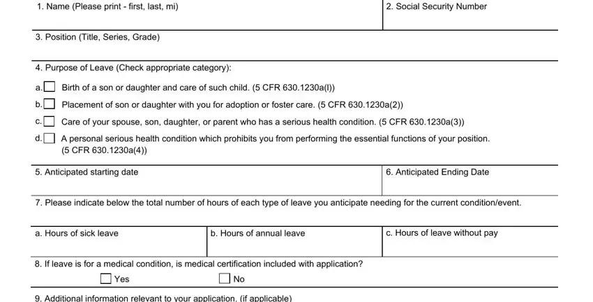 Tips to fill in opm form 9611 portion 1