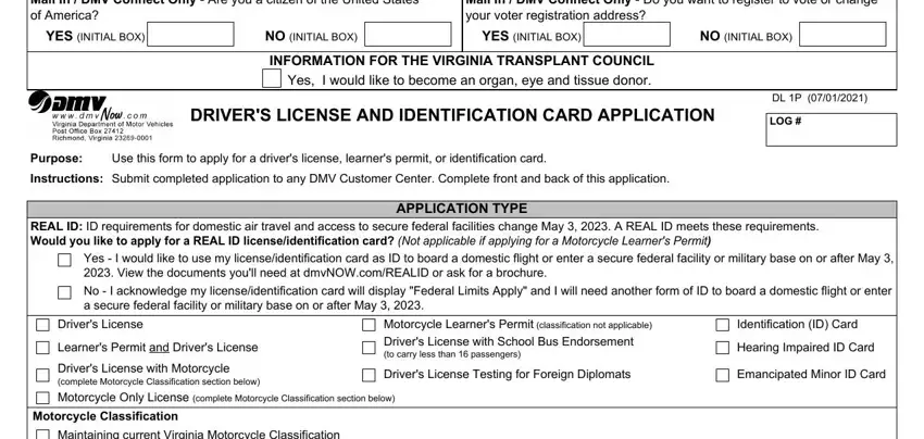 license application online completion process described (part 1)
