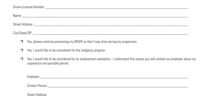Mddp Program Application Form completion process described (step 1)