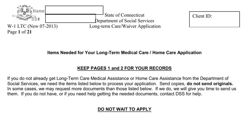 ct care application writing process shown (portion 1)