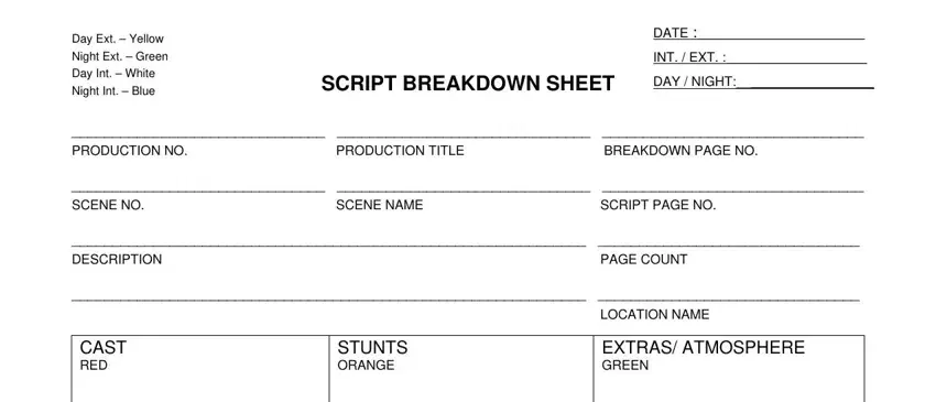 script breakdown sheet pdf completion process clarified (portion 1)