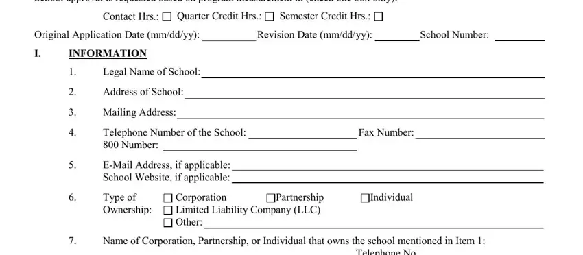 Step no. 1 for filling out PS-001Y