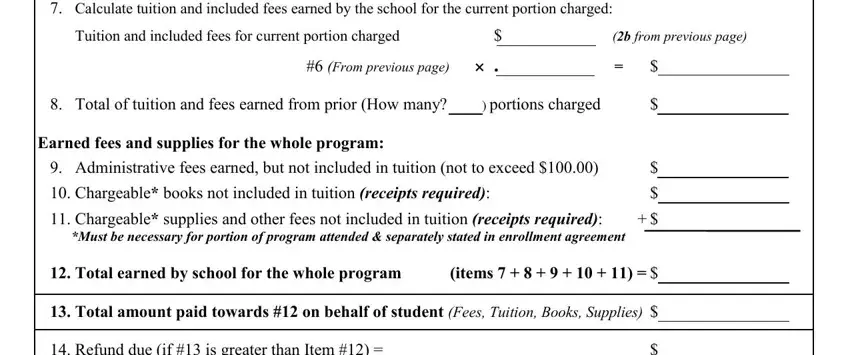 Chargeable supplies and other, Administrative fees earned but, and b from previous page in Texas Form Ps 1040R