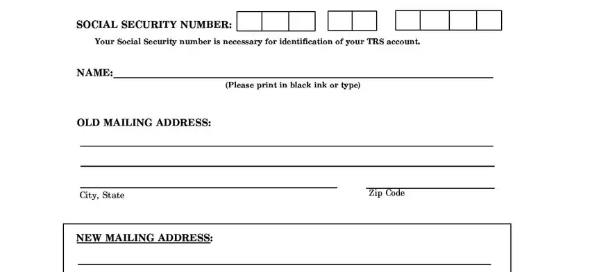 A way to complete Texas Form Trs 358 stage 1