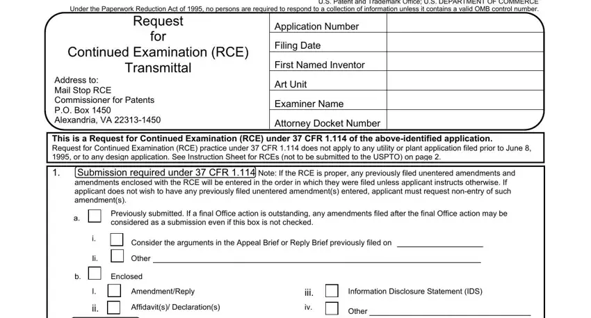 Simple tips to fill out Form Pto Sb 30 part 1