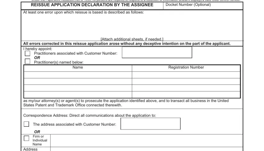 Form Pto Sb 52 conclusion process outlined (stage 3)