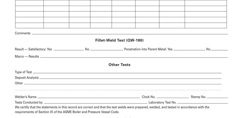 Step number 5 for filling out form qw 483